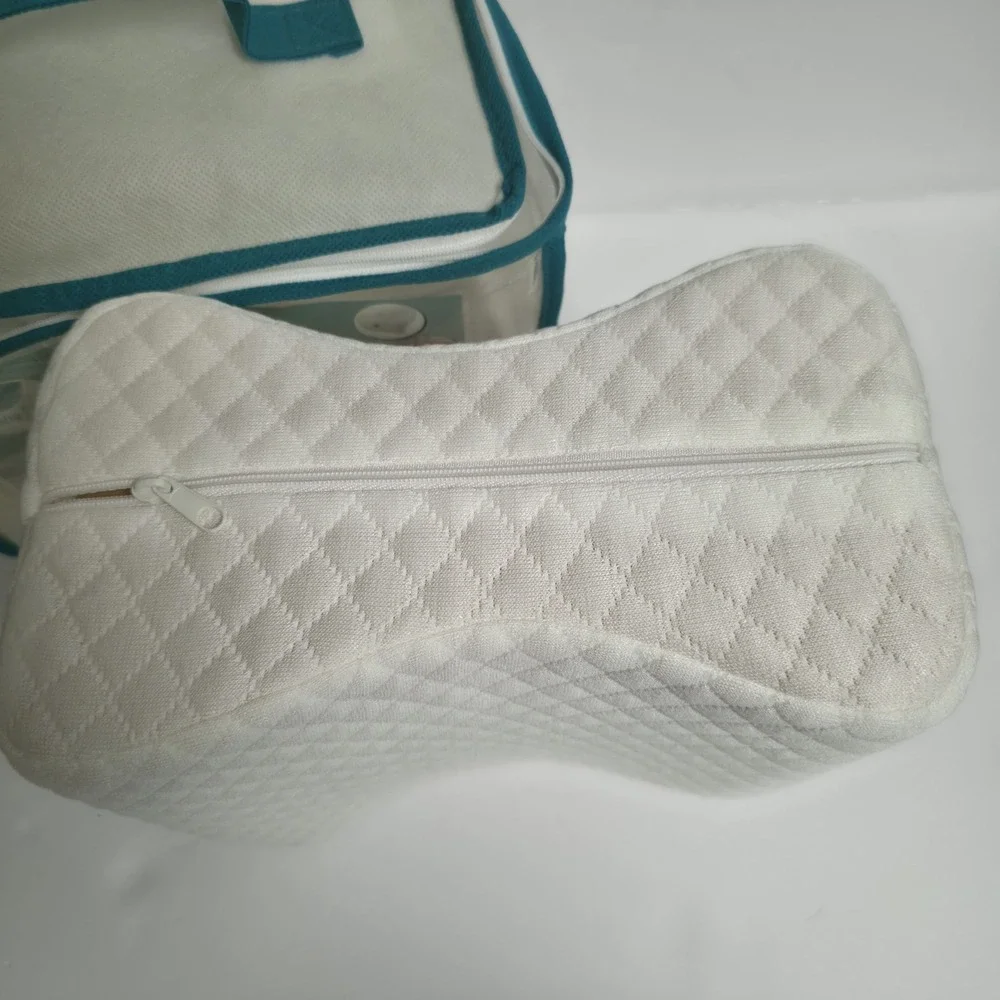 Cushy Form Memory Foam Knee Pillow For Side Sleepers Orthopedic Leg Wedge